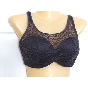 38C Modesty Bra: Cleavage Cover Lace Underwire